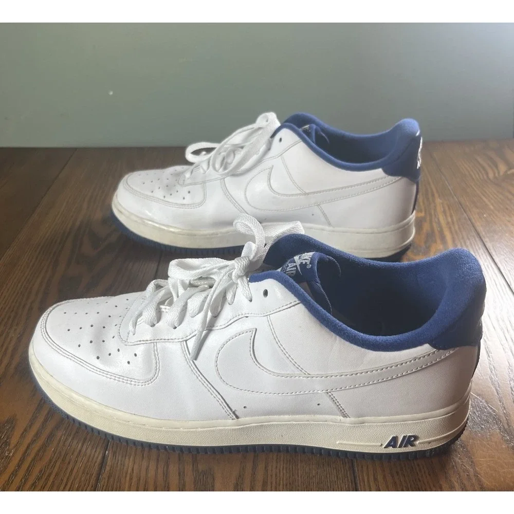 Nike Air Force 1 AF1 Low White Deep Royal Blue (CD0884-102) Men's Size 11